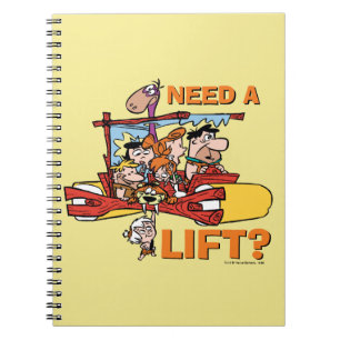 Caderno Espiral Os Flintstones Precisa De Um Elevador?
