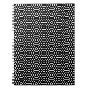 Caderno Espiral Os hexágonos texture o teste padrão geométrico