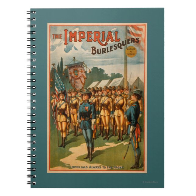 Caderno Espiral Os Imperiais Burlesquers Mulheres Soldados Brincam (Frente)