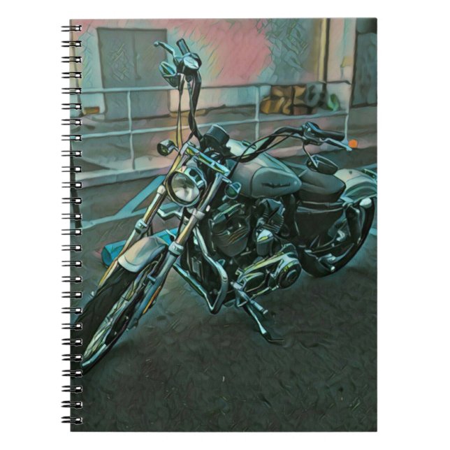 Caderno Espiral Os melhores presentes para motociclistas (Frente)