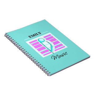 Caderno Espiral Os parabéns notam, desempenho musical