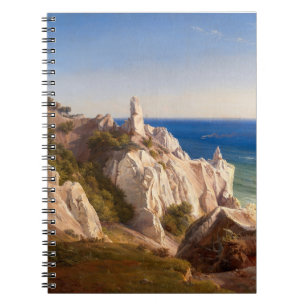 Caderno Espiral Os Penhascos da Ilha de Mon por Louis Gurlitt