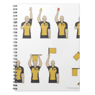 Caderno Espiral Os sinais dos árbitros do futebol