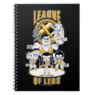 Caderno Espiral Os titã adolescentes vão! liga de dos pés