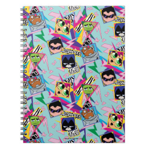 Caderno Espiral Os titã adolescentes vão! os anos 90 retros de