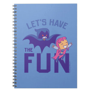 Caderno Espiral Os titã adolescentes vão!   Starfire & corvo "t