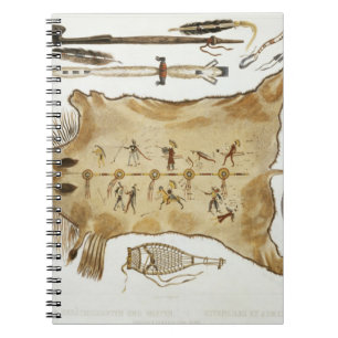 Caderno Espiral Os utensílios e os braços indianos, chapeiam 21