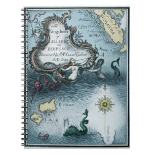 Caderno Espiral Os viagens de Gulliver por Jonathan Swift