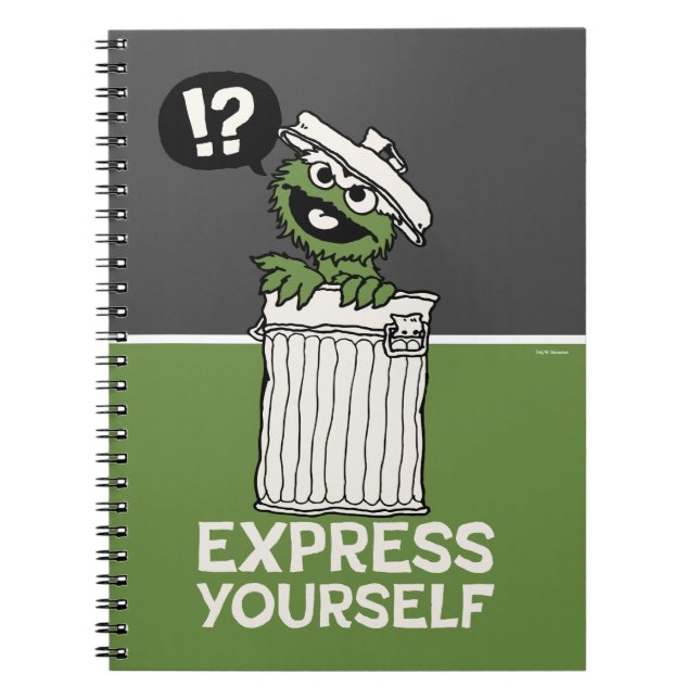 Caderno Espiral Oscar, o Grouch Expresse-se (Frente)