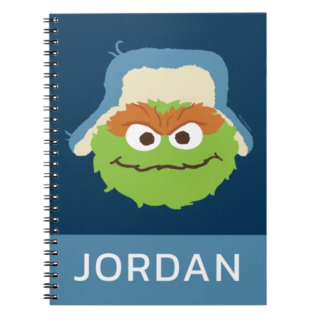 Caderno Espiral Oscar, o Monstro Floresta Face | Adicione seu Nome (Frente)
