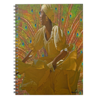 CADERNO ESPIRAL OSHUN DANZA DO PAVÃO