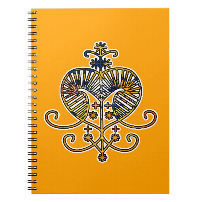 Caderno Espiral Oshun Goddess Veve Sigil (Frente)