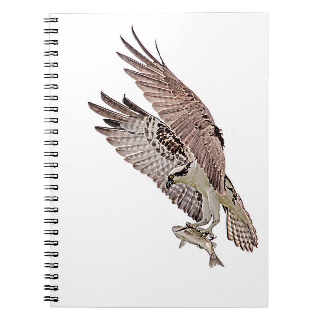 Caderno Espiral Osprey com peixe (Frente)