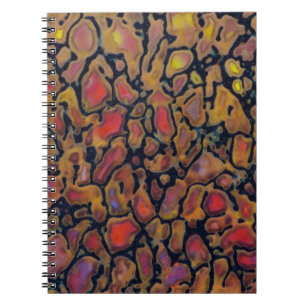 Caderno Espiral Osso de Dinossauro com Padrões