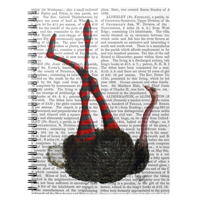 Caderno Espiral Ostrich com Leggings (Frente)