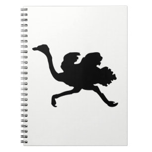 Caderno Espiral Ostrich Silhouette