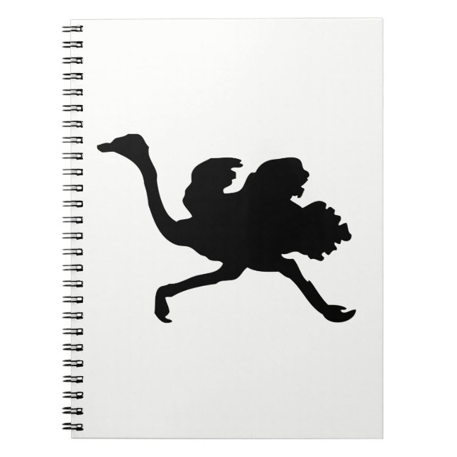 Caderno Espiral Ostrich Silhouette (Frente)