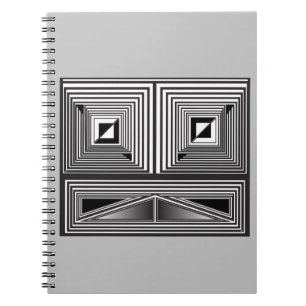Caderno Espiral Ótica através de Formas