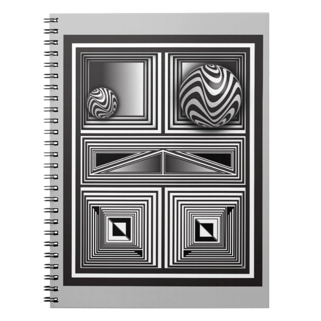 Caderno Espiral Ótica através de Formas (Frente)