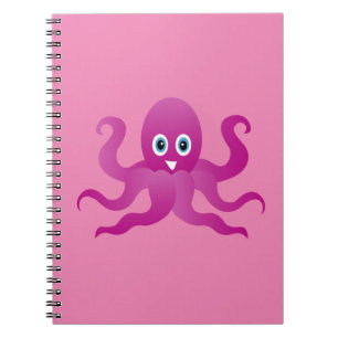 Caderno Espiral Otopia roxa divertida