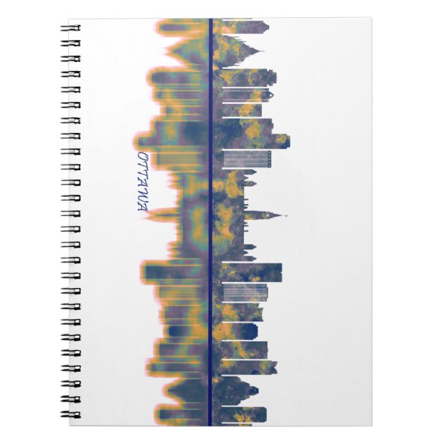 Caderno Espiral Ottawa Skyline (Frente)