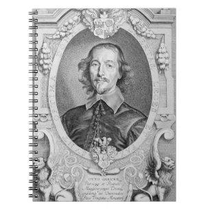 Caderno Espiral Otto von Guericke (1602-86) 'do DES dos retratos