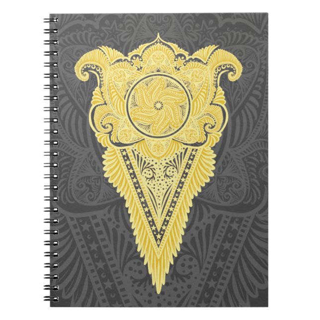 Caderno Espiral Ouro (Frente)