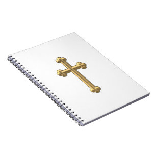 Caderno Espiral Ouro "3-D" Cruz 2