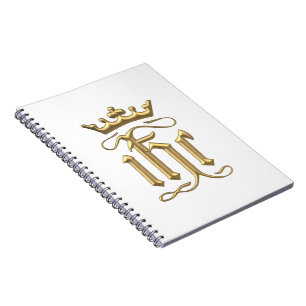 Caderno Espiral Ouro "3-D" IHC com coroa