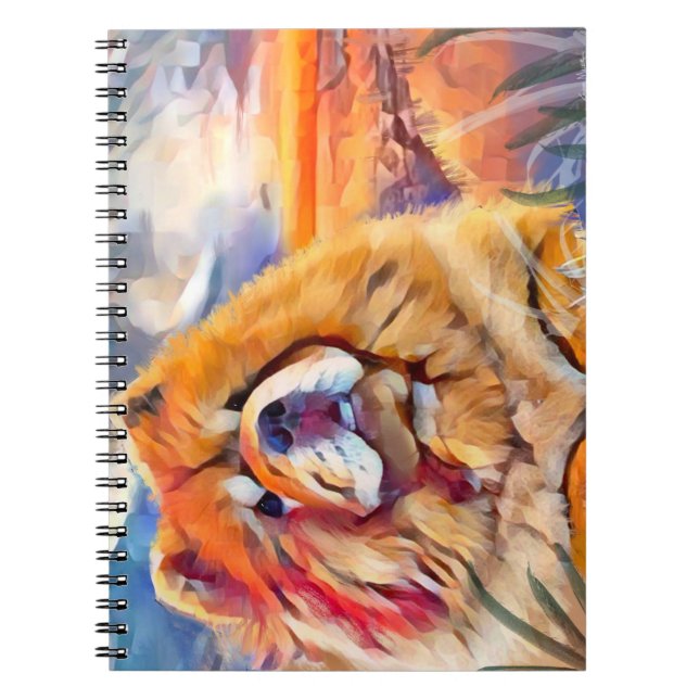 Caderno Espiral OURO GIRL chow (Frente)
