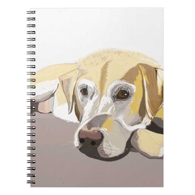 Caderno Espiral Ouro Labrador (Frente)