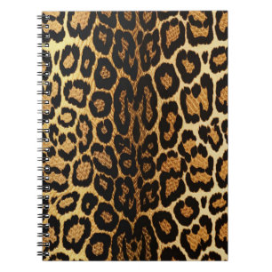 Caderno Espiral Ouro Leopardo 🐆 Chic