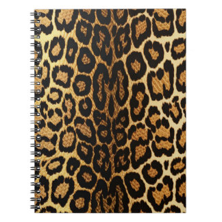 Caderno Espiral Ouro Leopardo 🐆 Chic