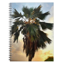 Ouro Palm Sky - Notebook tropical espiral