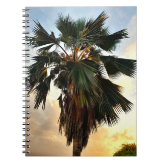 Caderno Espiral Ouro Palm Sky - Notebook tropical espiral