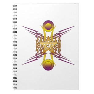 Caderno Espiral Ouro Star