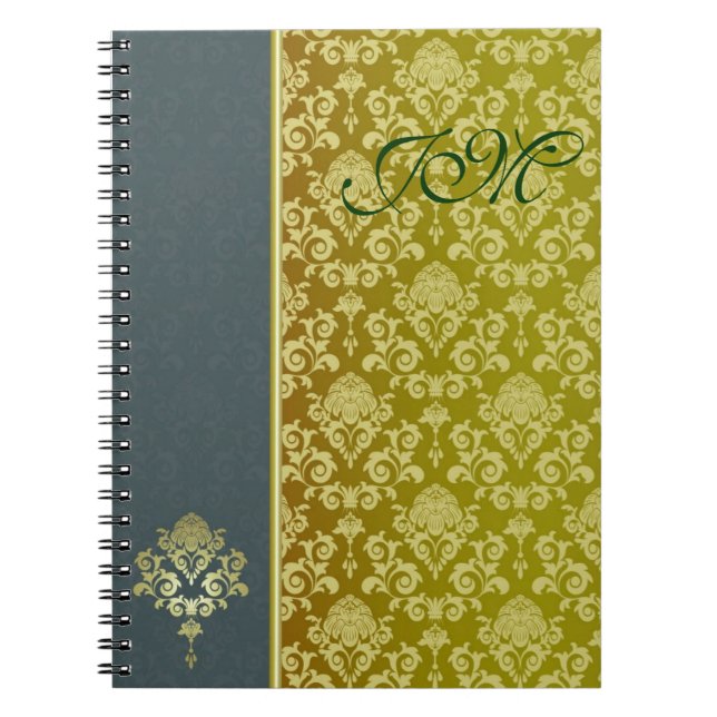 Caderno Espiral Ouro Vintage (Frente)