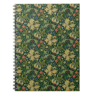 Caderno Espiral Ouro William Morris Lily