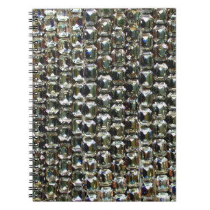 Caderno Espiral Ouros, elegantes pedras de gemido de safra
