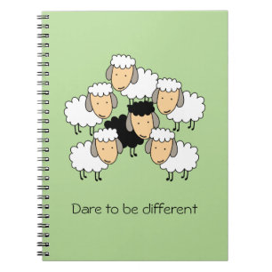 Caderno Espiral Ouse Ser Diferente Ovelha Negra