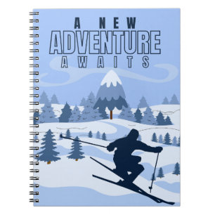 Caderno Espiral Outdoor Aventura no inverno