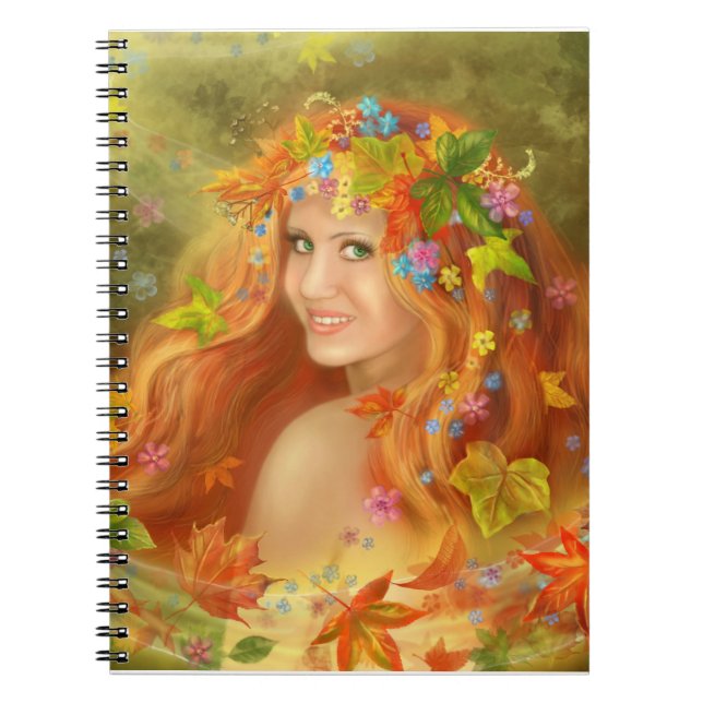 Caderno Espiral Outono do notebook (Frente)