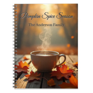 Caderno Espiral Outono Personalizado com Tempero de Abóbora