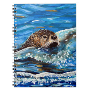 Caderno Espiral Outra na pintura do mar