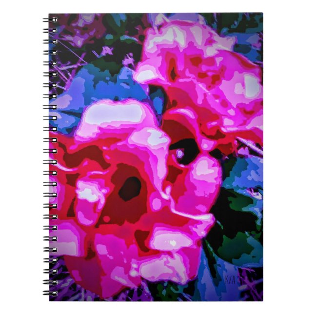 Caderno Espiral Outro tema floral (Frente)