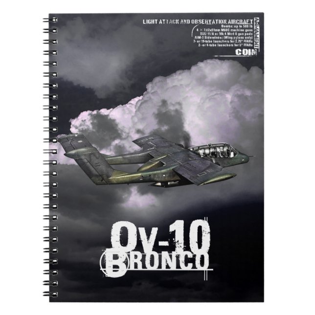 Caderno Espiral OV-10 Bronco (Frente)