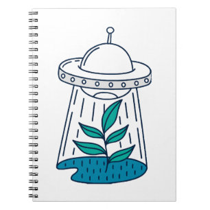Caderno Espiral OVNI de aliens
