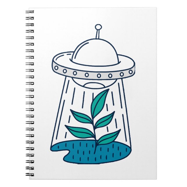 Caderno Espiral OVNI de aliens (Frente)