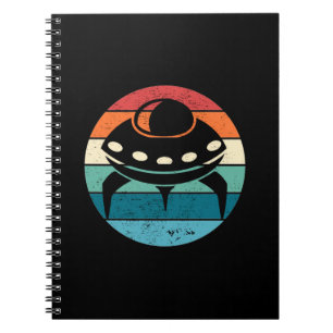 Caderno Espiral OVNI Retro Sunset