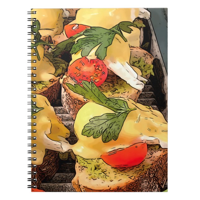 Caderno Espiral Ovos com Avocado no Brinde (Frente)